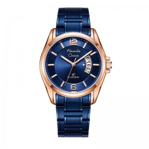 Alexandre Christie AC 8684 Rosegold Blue Man MDBURBU